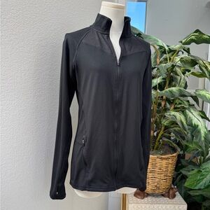 Champion C9 Women's Black Long Full-Zip Thumb Sleeve Athletic Jacket M